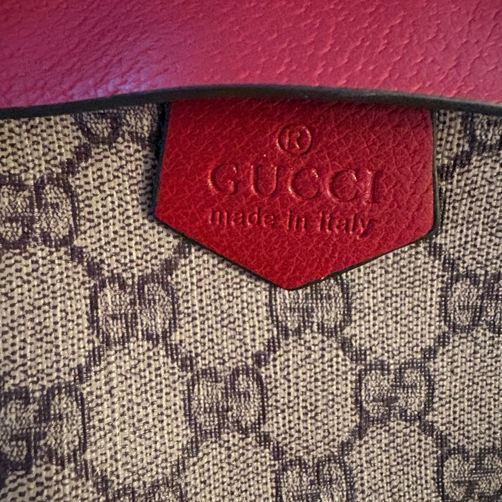 Gucci Gray and Red Backpack - Picture 4 of 5